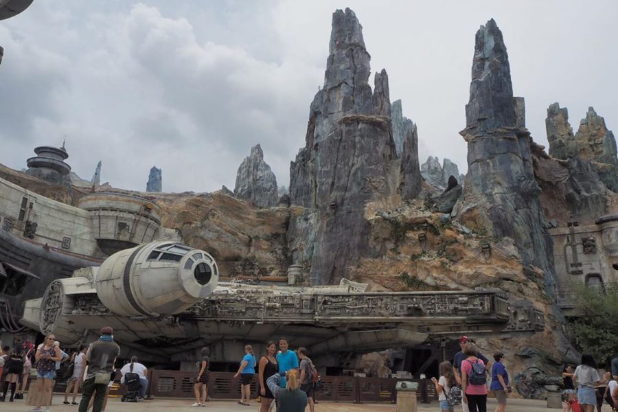 Eager fans explore the new expansion to Disney World, “Star Wars: Galaxy’s Edge”. The addition cost over $1 billion dollars and has been highly anticipated by fans of the Star Wars franchise.
