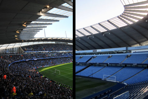 Manchester City’s home stadium, the Etihad, is among the Premier League stadiums playing without in person fans during the COVID-19 global pandemic, though Manchester City are set to welcome back 10,000 fans in their stadium for their final Premier League match of the season on May 23, 2021.