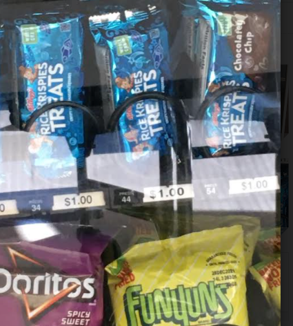 From Funyuns to Rice Krispie Treats, the vending machines have started to include a variety of brands.