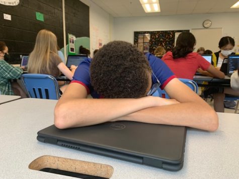 Students arrive to school tired due to early start times, making learning difficult