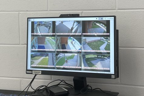 Security cameras installed this year help maintian safety in the Longfellows hallways.