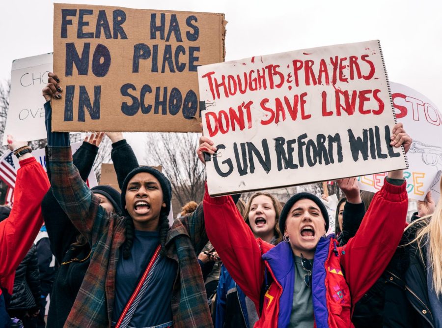 This demonstratio was organized by Teens For Gun Reform, an organization created by students in the Washington DC area, in the wake ofthe February 14, 2018  shooting at Marjory Stoneman Douglas High School in Parkland, Florida.  Incidents have only increased since then. 